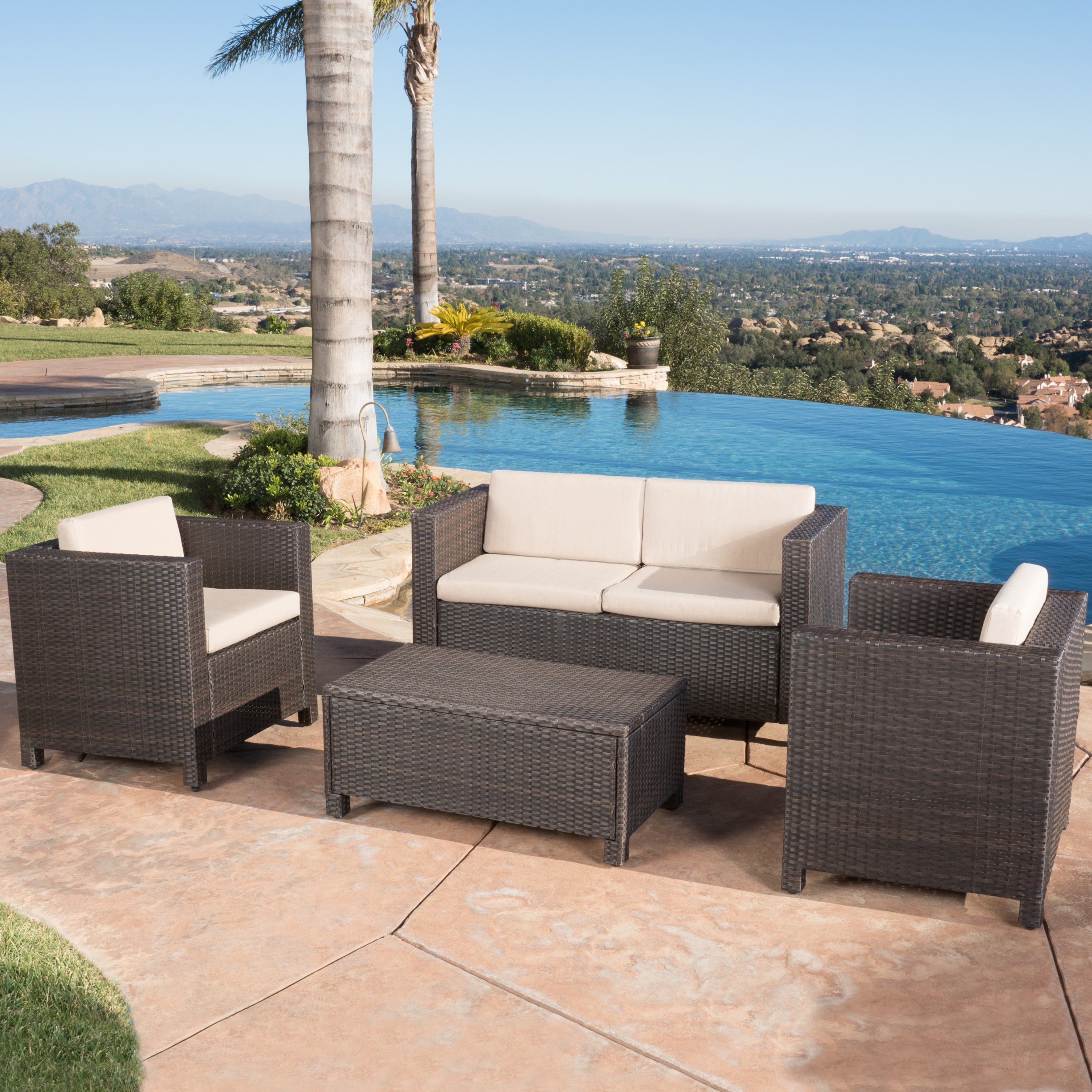 Puerta 4pc Set Outdoor Furniture Outdoor Sofas Patio Furniture Sets
