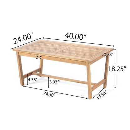 4-Piece Acacia Wood Patio Chat Set Outdoor Conversation Set with Loveseat 2 Club Chairs Coffee Table Weather-Resistant Water-Resistant Gray Polyester Cushions for Backyard Deck Poolside Entertaining