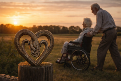 Heart Holding Hands Wall Decor - Forever Love