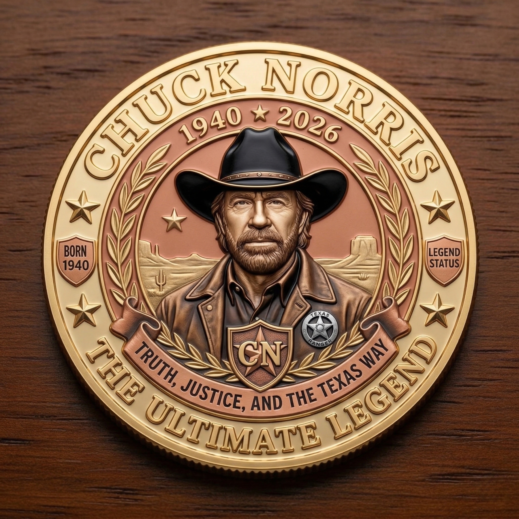 ⚡Last Day 49% OFF-Chuck Norris Legends Memorial Coin