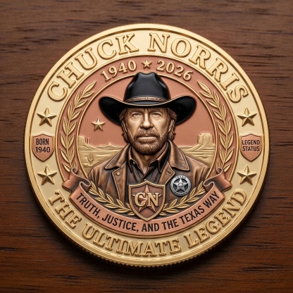 ⚡Last Day 49% OFF-Chuck Norris Legends Memorial Coin