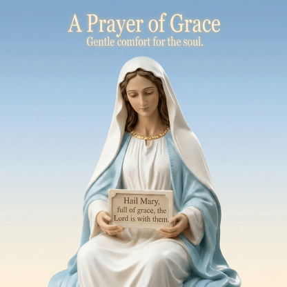 ✝️Peaceful Desk Companions ✨ Handcrafted Jesus & Virgin Mary Figurines