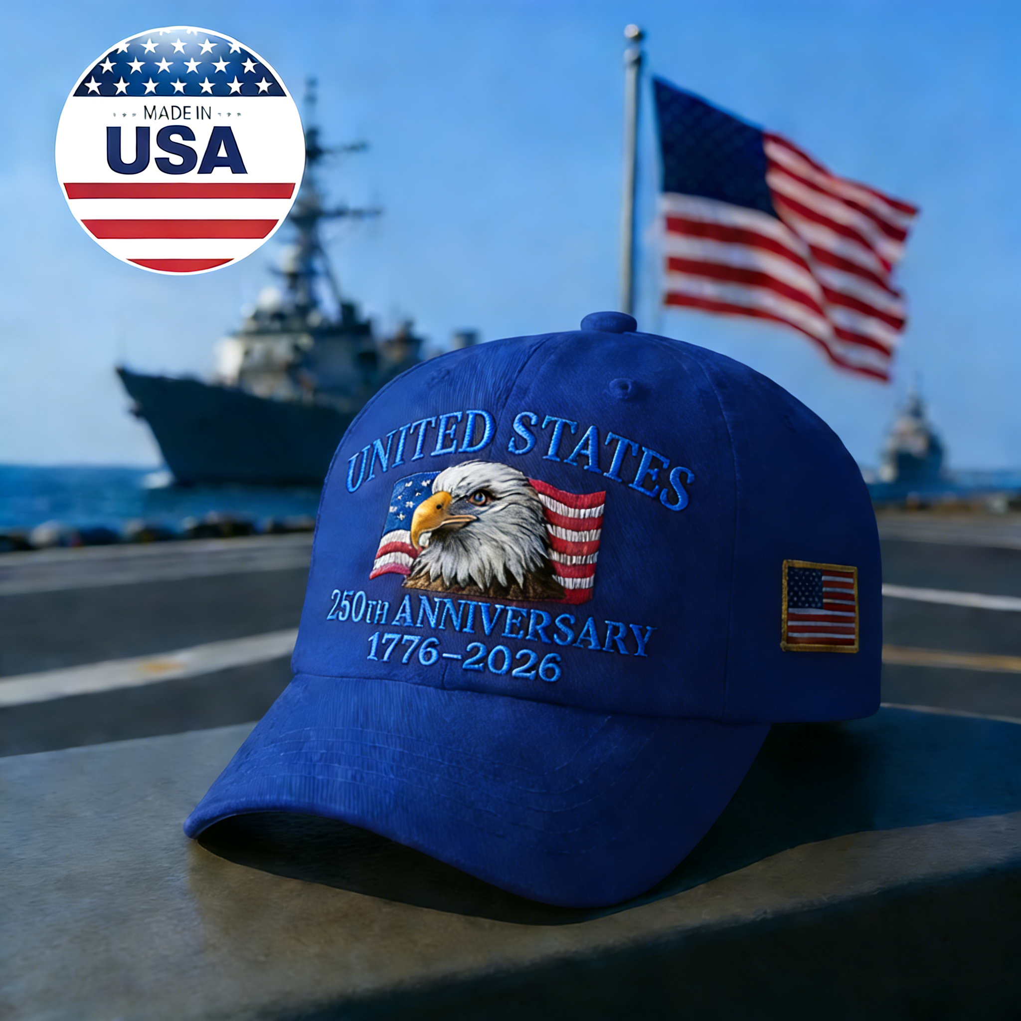 United States 250th Anniversary Hat - Made in America