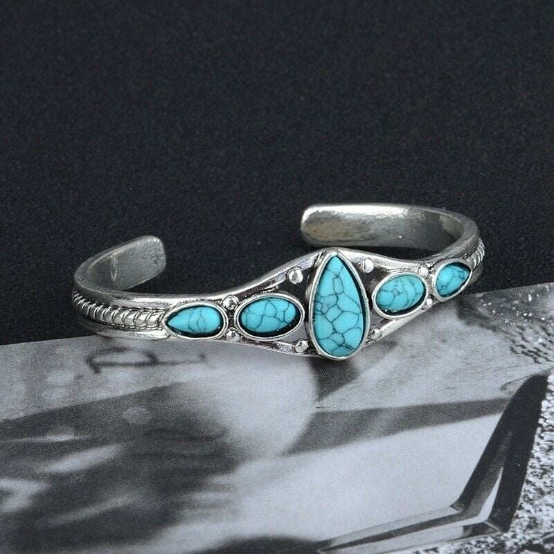 925 Turquoise Inlay Bracelet