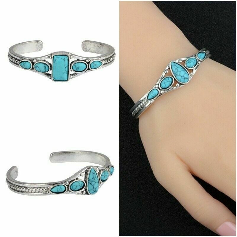 925 Turquoise Inlay Bracelet