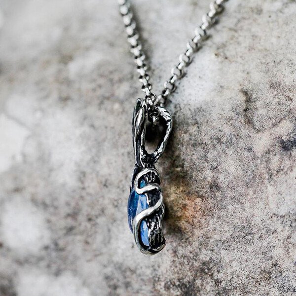 Natural Flower Moonstone Necklace