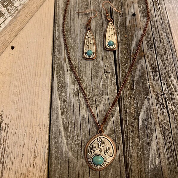Bohemian Turquoise Jewelry Cactus Jewelry