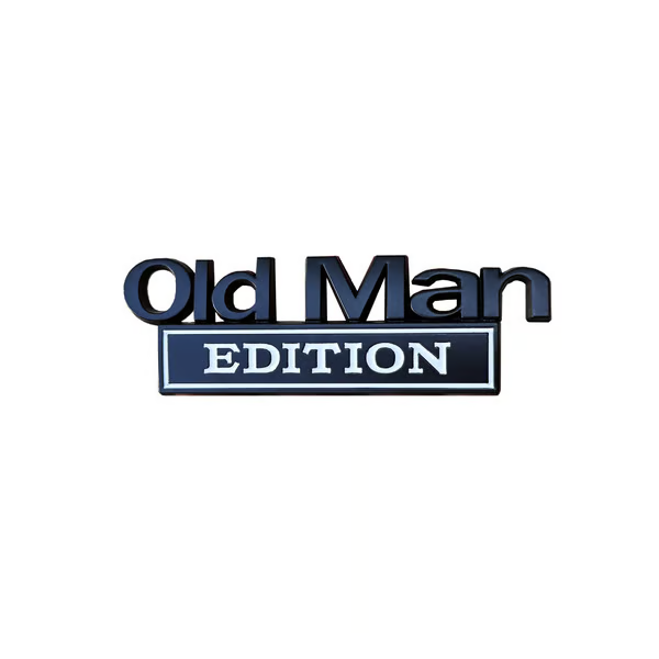 🚗 Old Man Edition Car Emblem