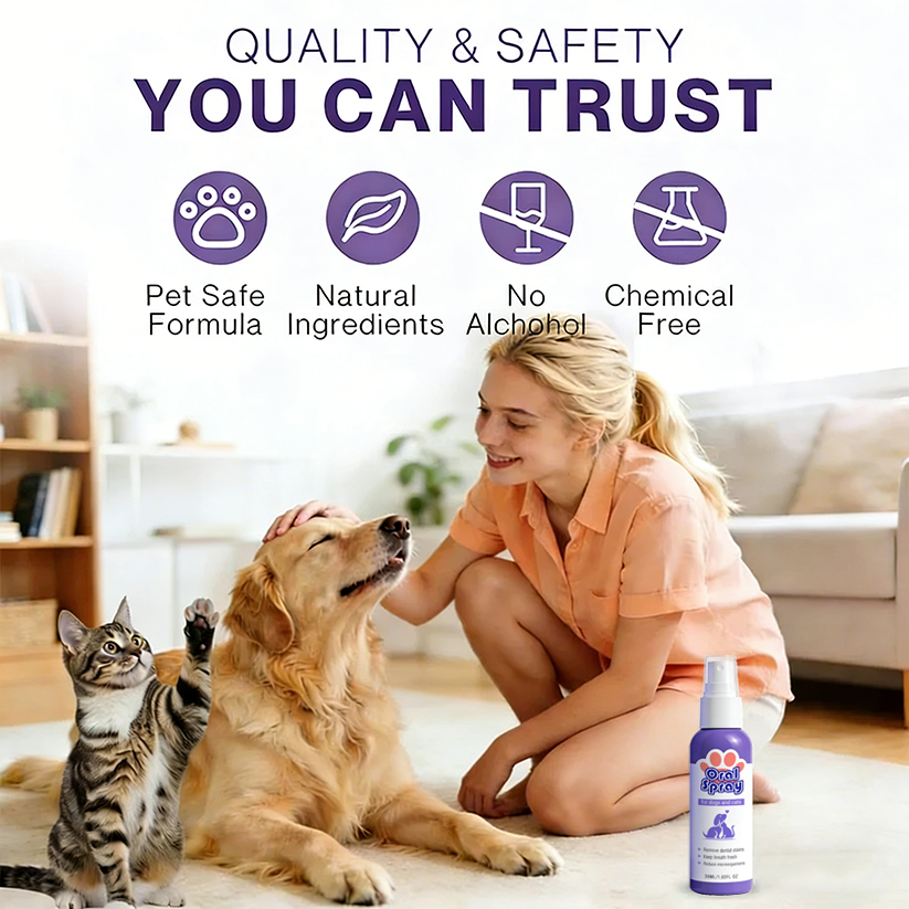 Velunax™ Pet Oral Spray ✅FDA Approved | Freshen Breath, Remove Tartar & Promote gum regeneration, stabilize teeth 🦷🦷