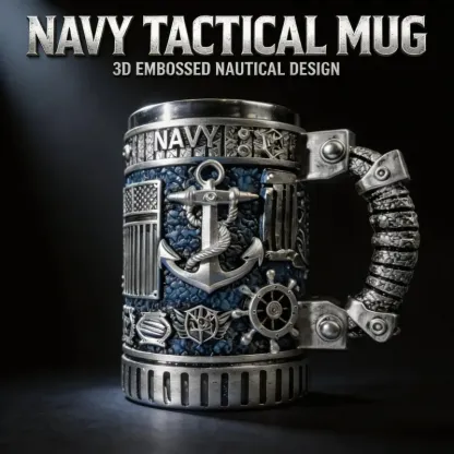 250th Anniversary Military 3D Mug, Commemorative Coffee Cup, Gift for Veteran & Military Fun Collectibles military beer stein
