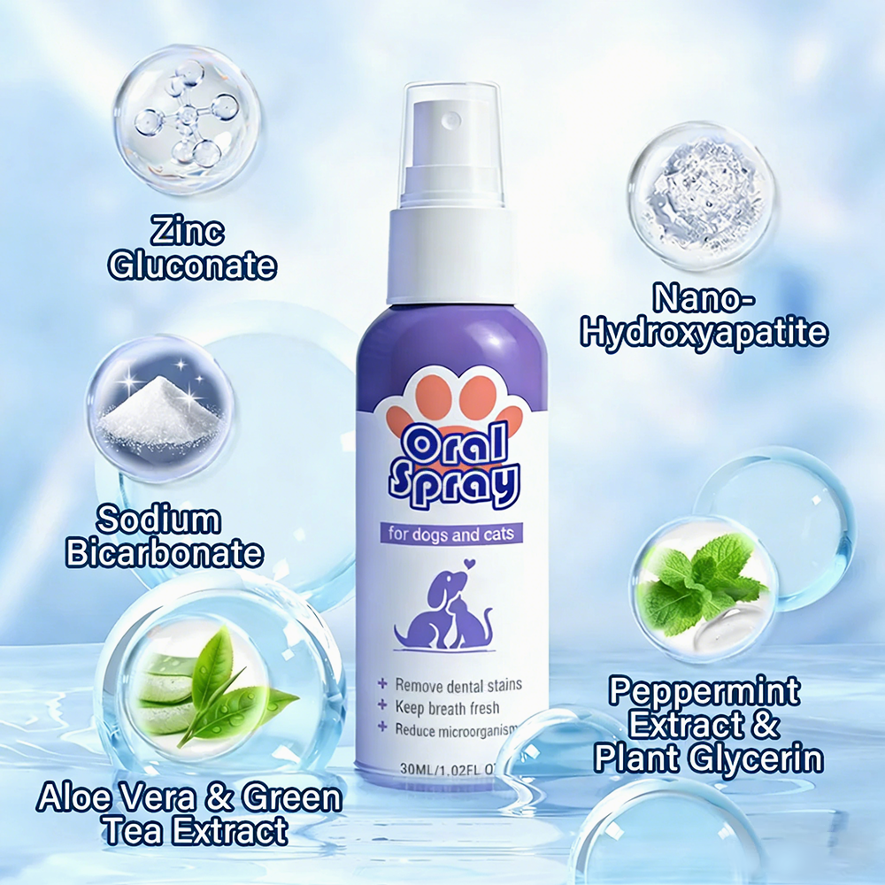 Velunax™ Pet Oral Spray ✅FDA Approved | Freshen Breath, Remove Tartar & Promote gum regeneration, stabilize teeth 🦷🦷