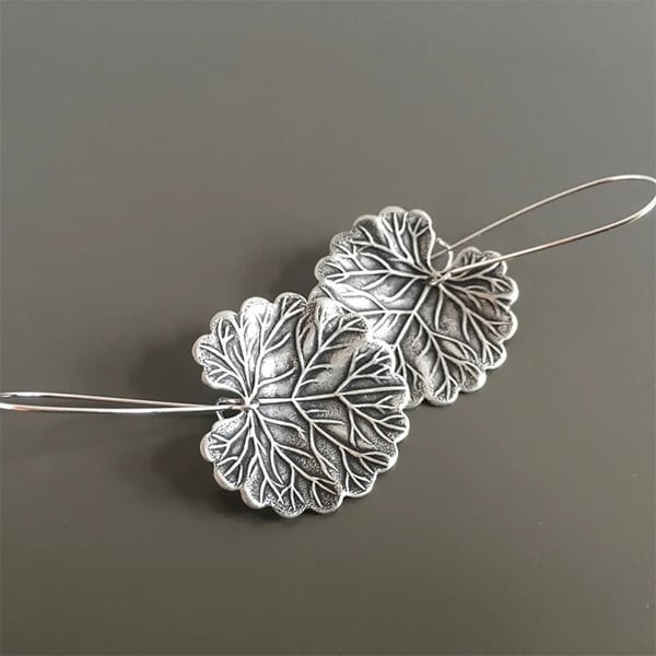 925 Leaf Earrings