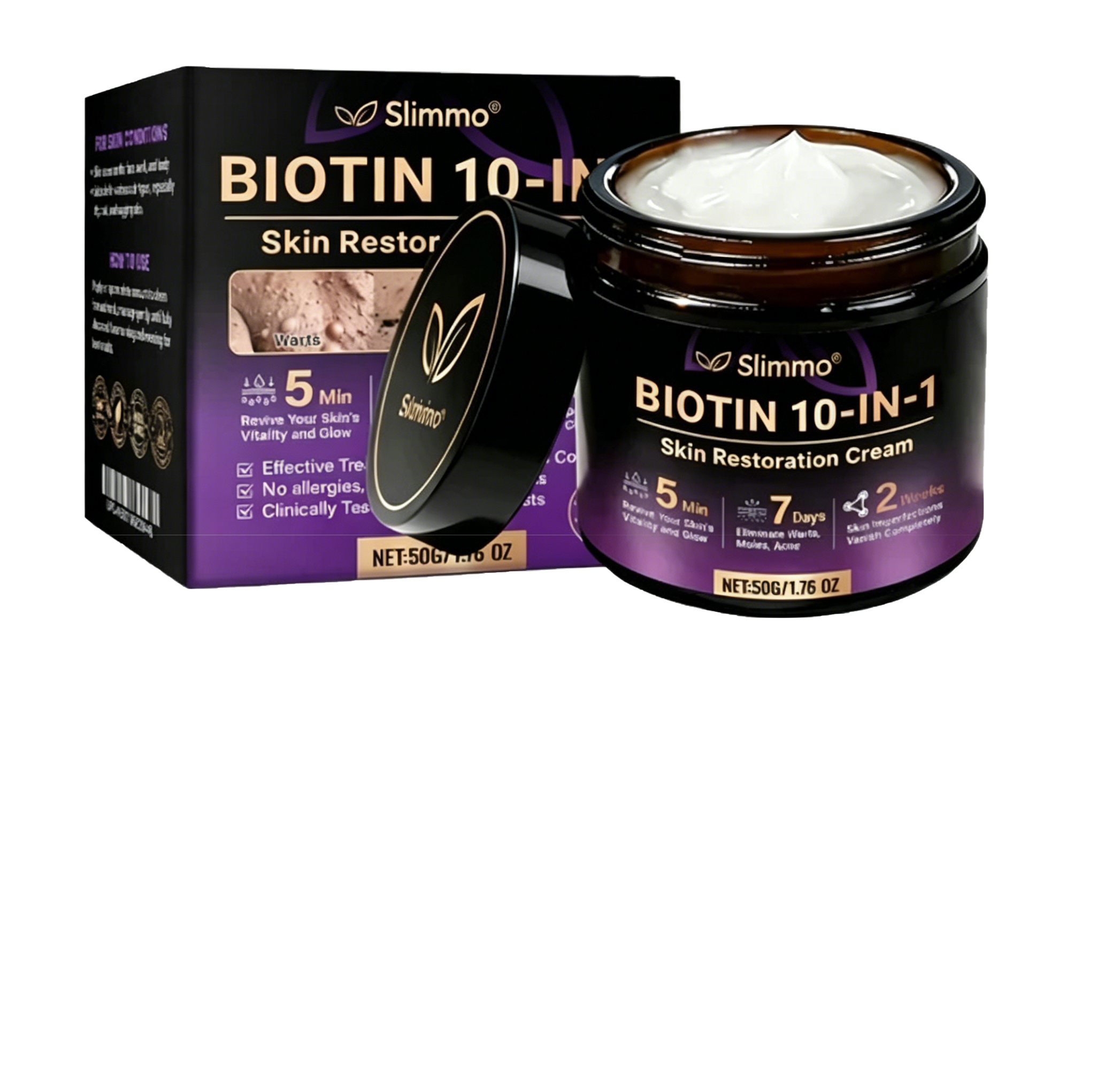 Made and Shipped from USA ✨QIAWI® Biotin 10-in-1 Skin Restoration Cream 🍀