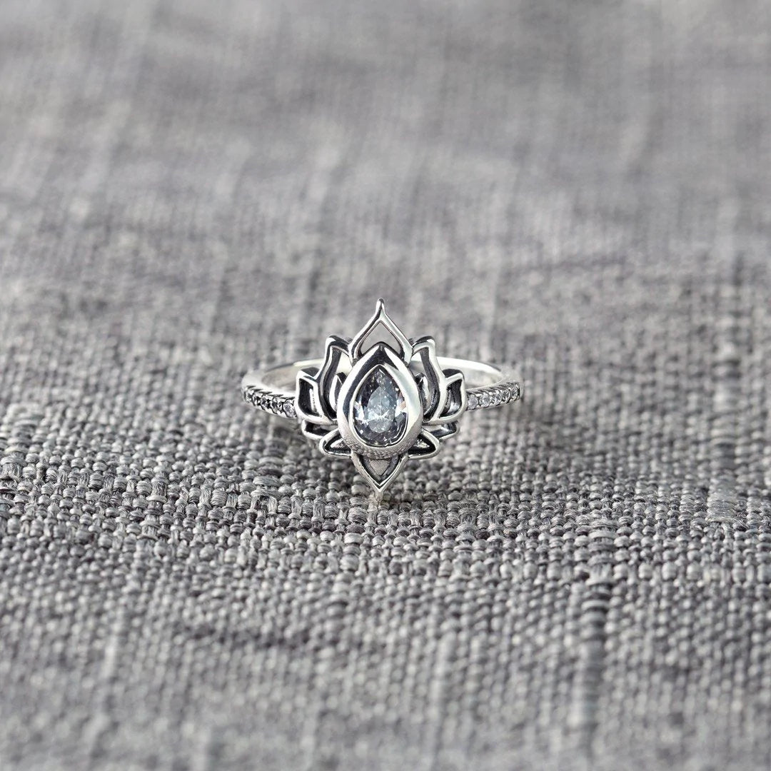 925 Silver You Can Do Amazing Things Lotus Ring