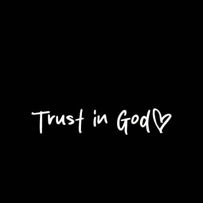 Trust in God Car Rearview Mirror Sticker, Ideal Christian Gift🎁