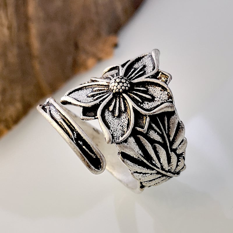 925 Blooming Flower Ring