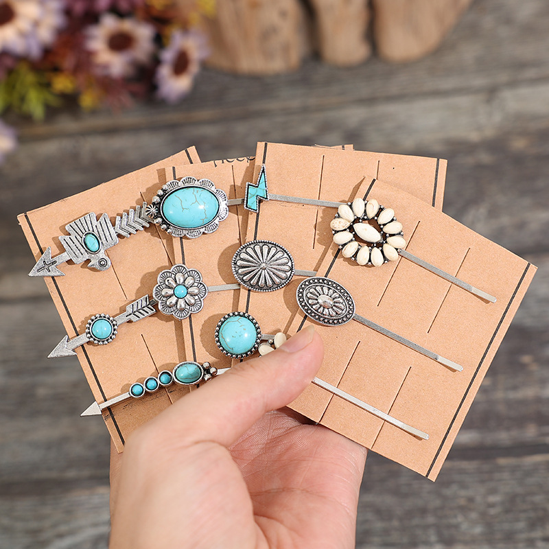Vintage Turquoise Hair Clip