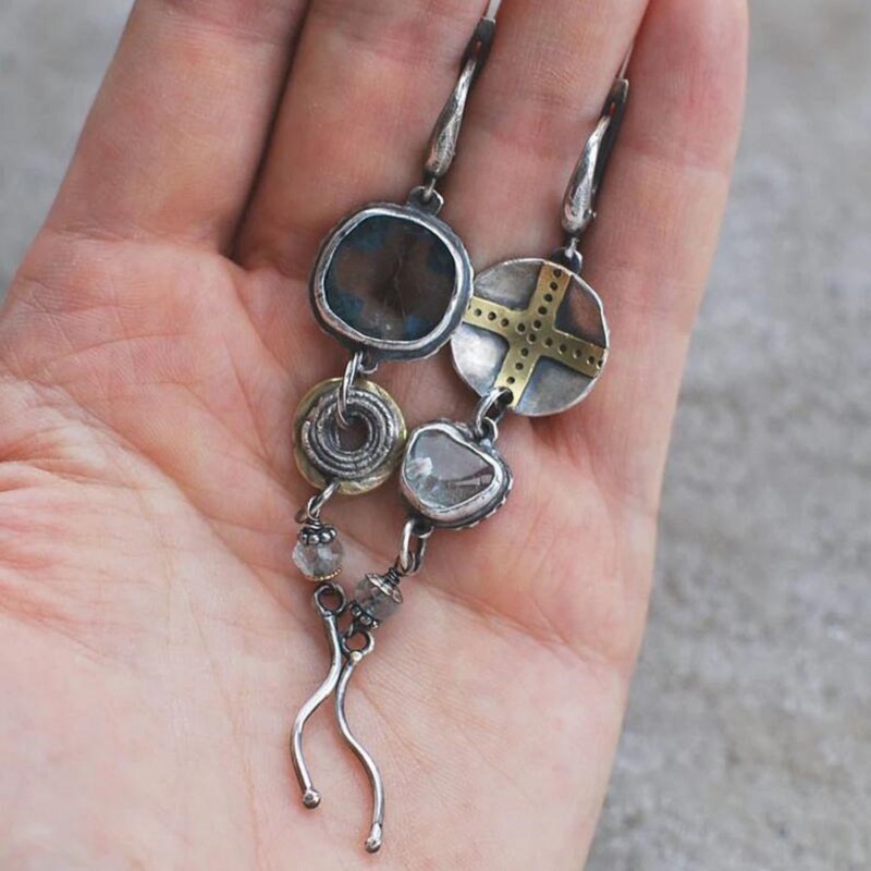 Asymmetric Long Earrings