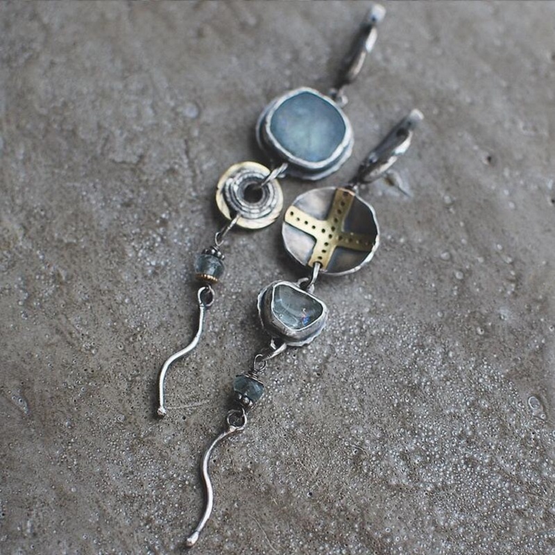 Asymmetric Long Earrings