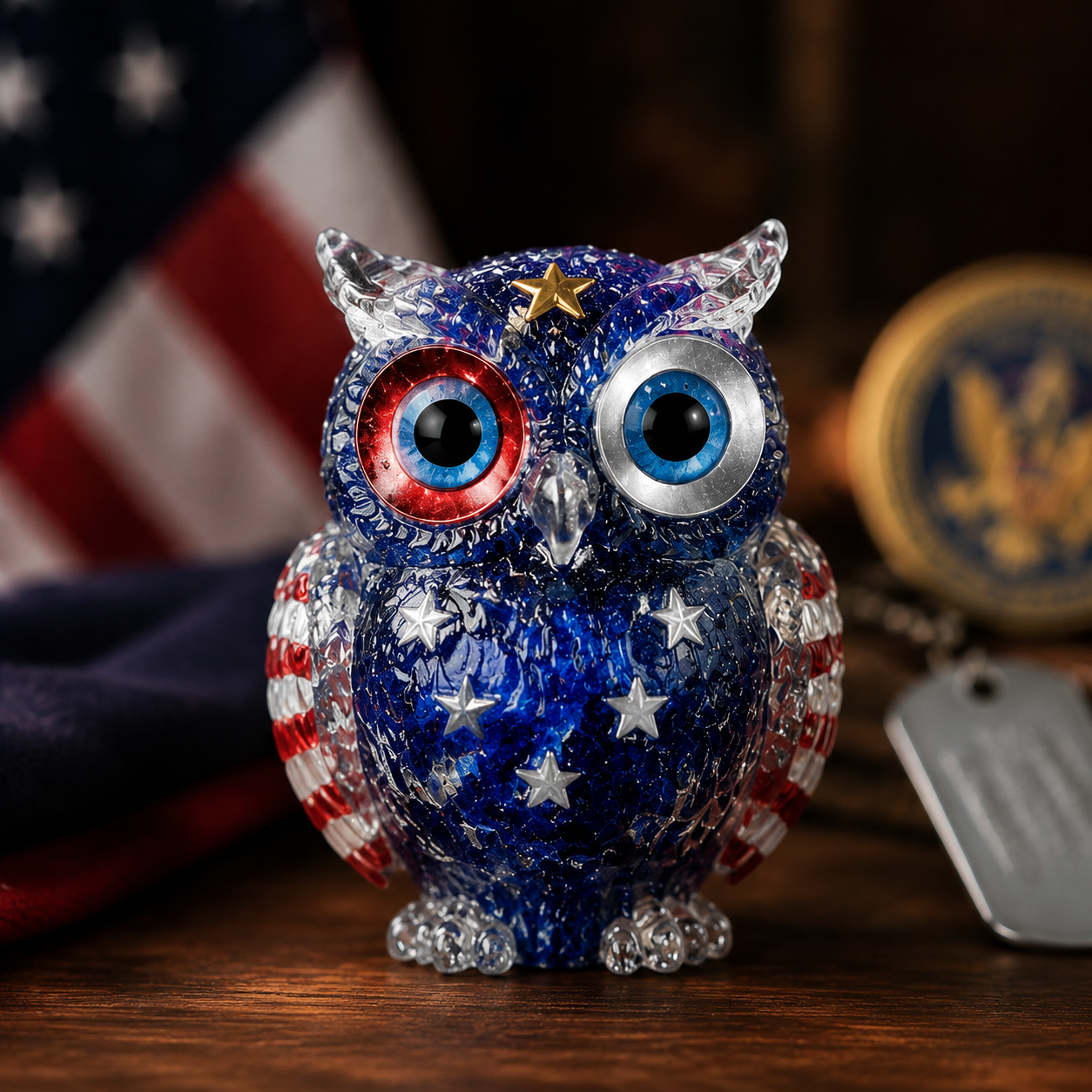 🔥Handmade Natural Crystal Gemstone Owl