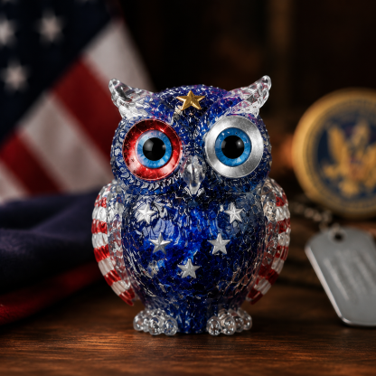 🔥Handmade Natural Crystal Gemstone Owl