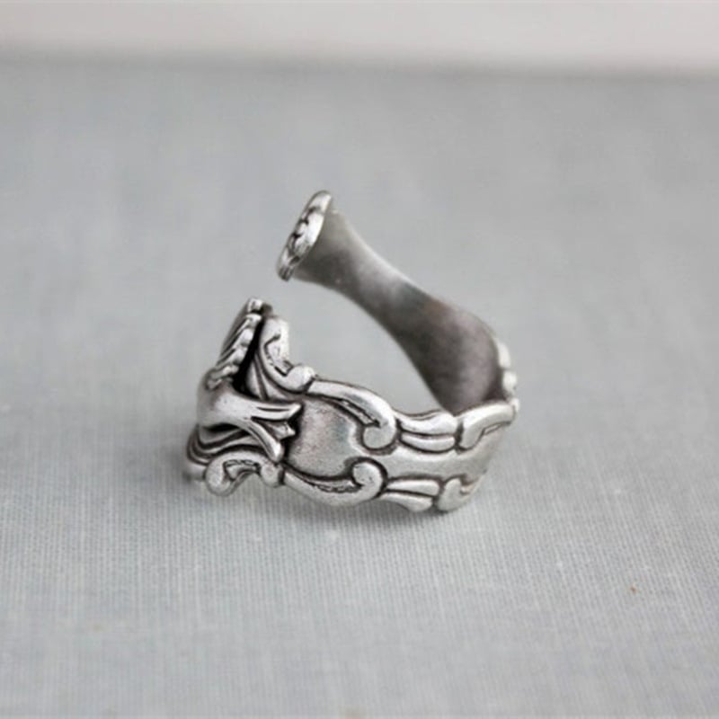 925 Hummingbird Flower Ring