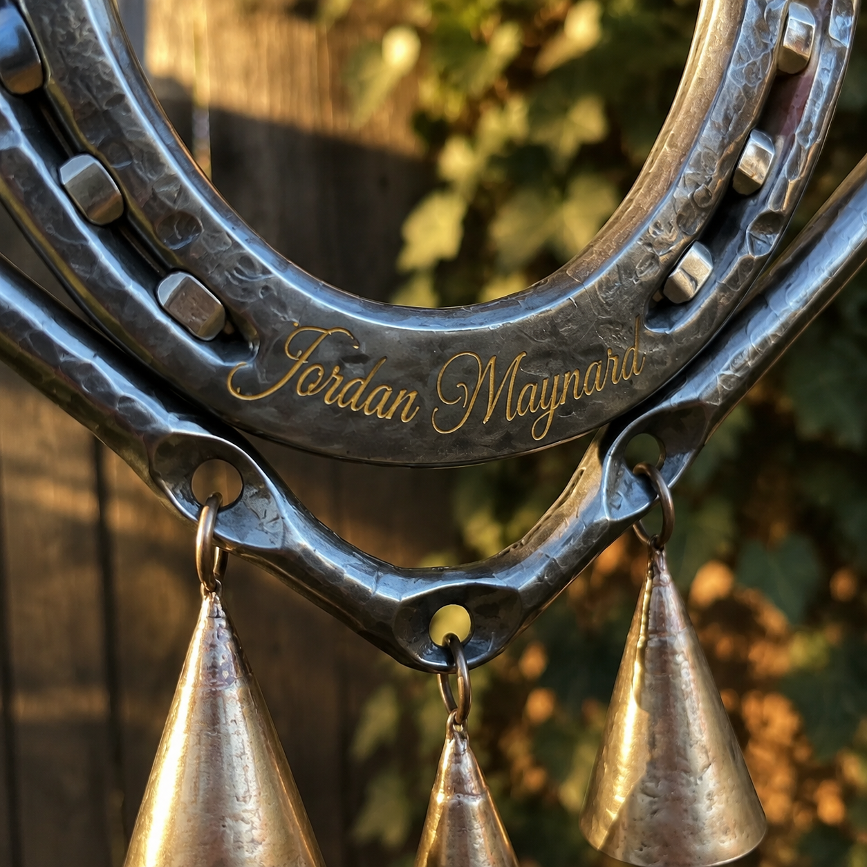 ❤️ Jordan’s Final Collection™ | Horseshoe Heart Wind Chime | Veteran Story Gift for Home, Porch & Garden