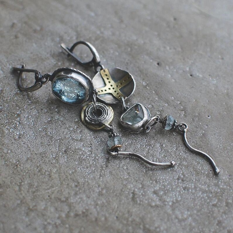 Asymmetric Long Earrings