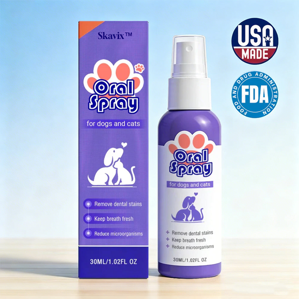 Velunax™ Pet Oral Spray ✅FDA Approved | Freshen Breath, Remove Tartar & Promote gum regeneration, stabilize teeth 🦷🦷