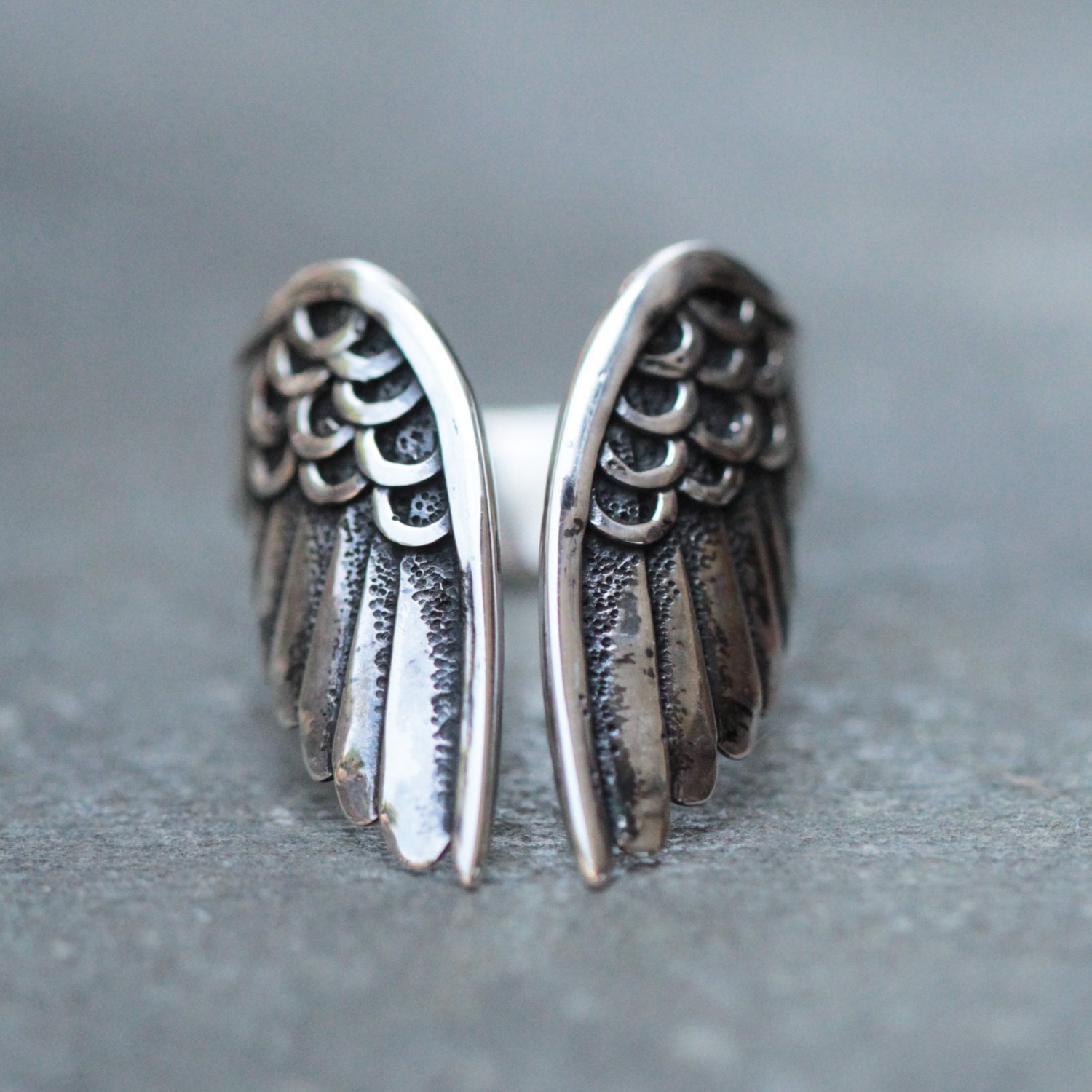 925 Angel Wing Ring
