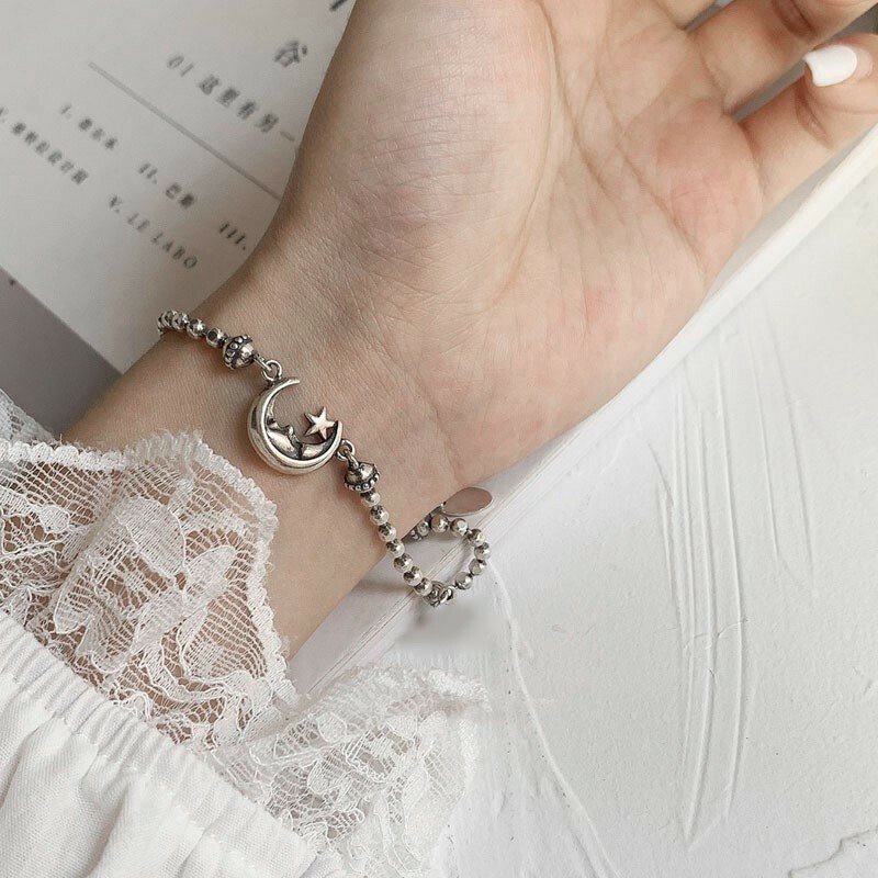 Moon 925 Sterling Silver Bracelet