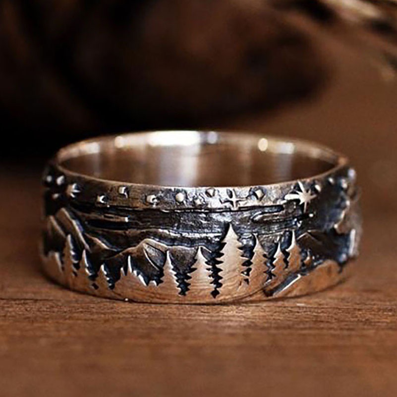 925 Bear Walks Through Forest Ring