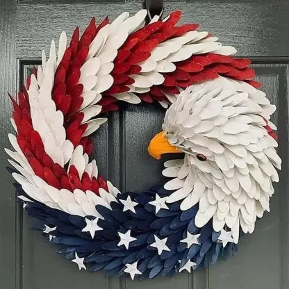 🔥Handmade U.S Eagle 250th Anniversary Patriotic Wreath💖BUY 2 FREE SHIPPING