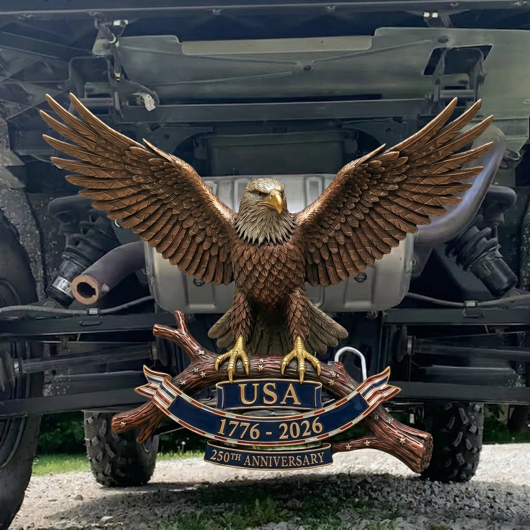 🔥Limited Edition - 🦅 USA 250th Anniversary Eagle Trailer Hitch