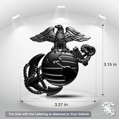  250th Anniversary U.S. Marine Corps Metal Cars Emblem
