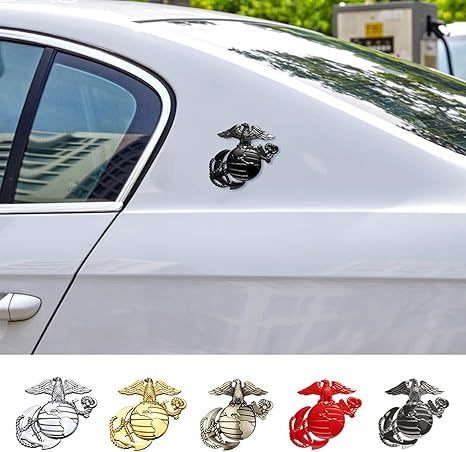  250th Anniversary U.S. Marine Corps Metal Cars Emblem