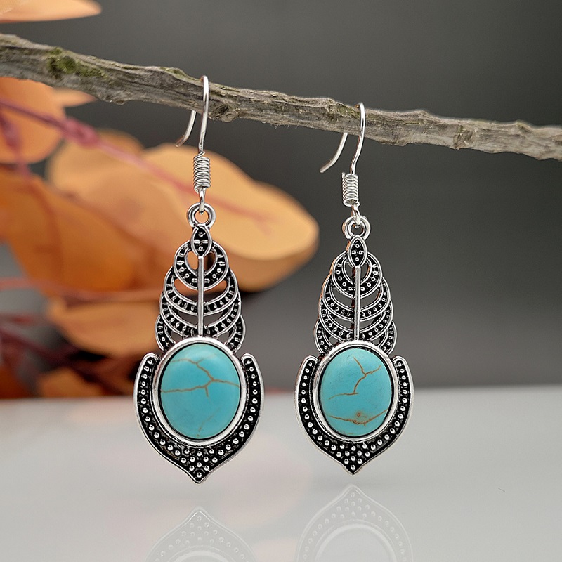 Bohemian Vintage Turquoise Earrings