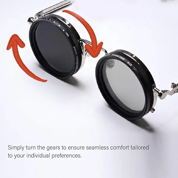 🔥Last Day 48% OFF-Adjustable round polarized sunglasses – 1-9 stops