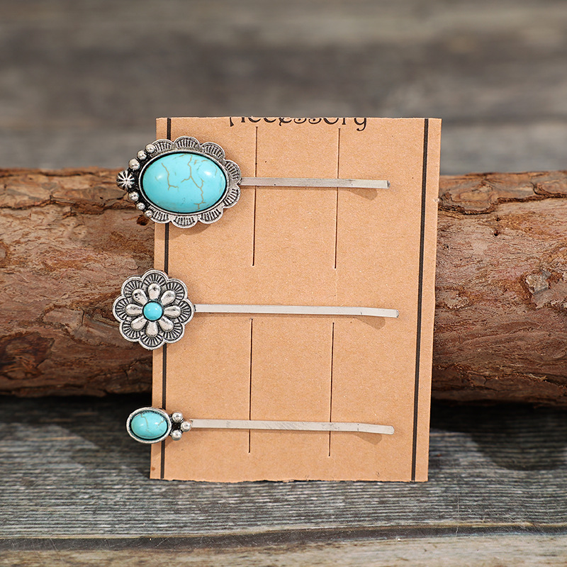 Vintage Turquoise Hair Clip