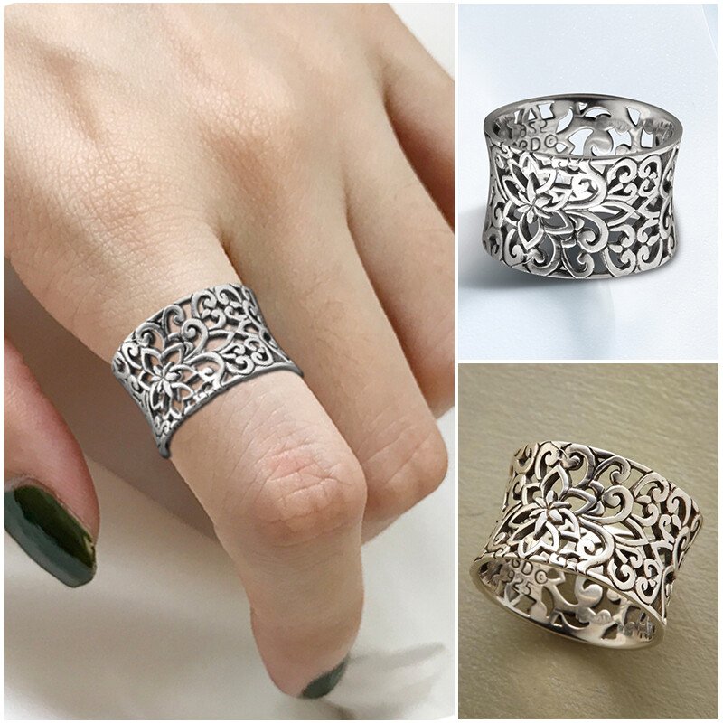 Irregular Hollow Pattern Ring