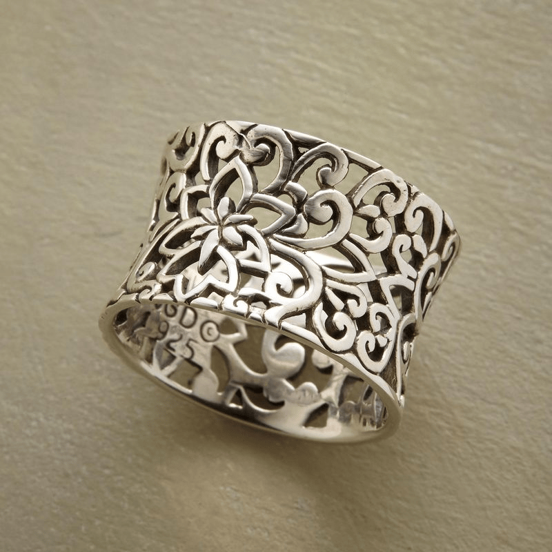 Irregular Hollow Pattern Ring
