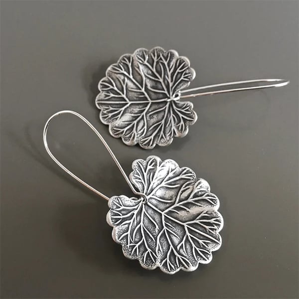 925 Leaf Earrings