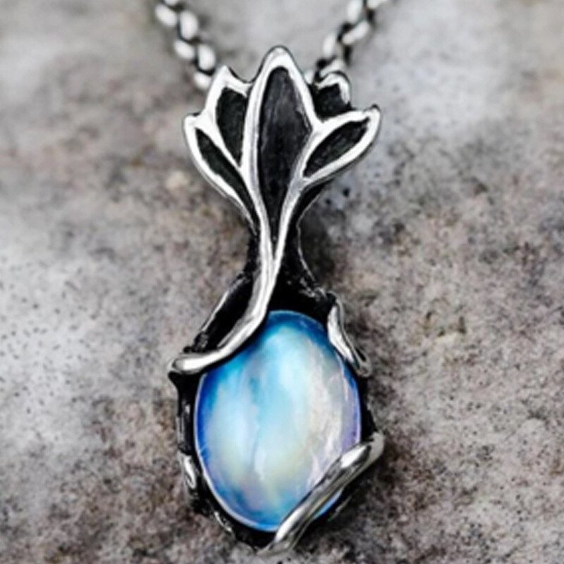 Flower Moonstone Necklace