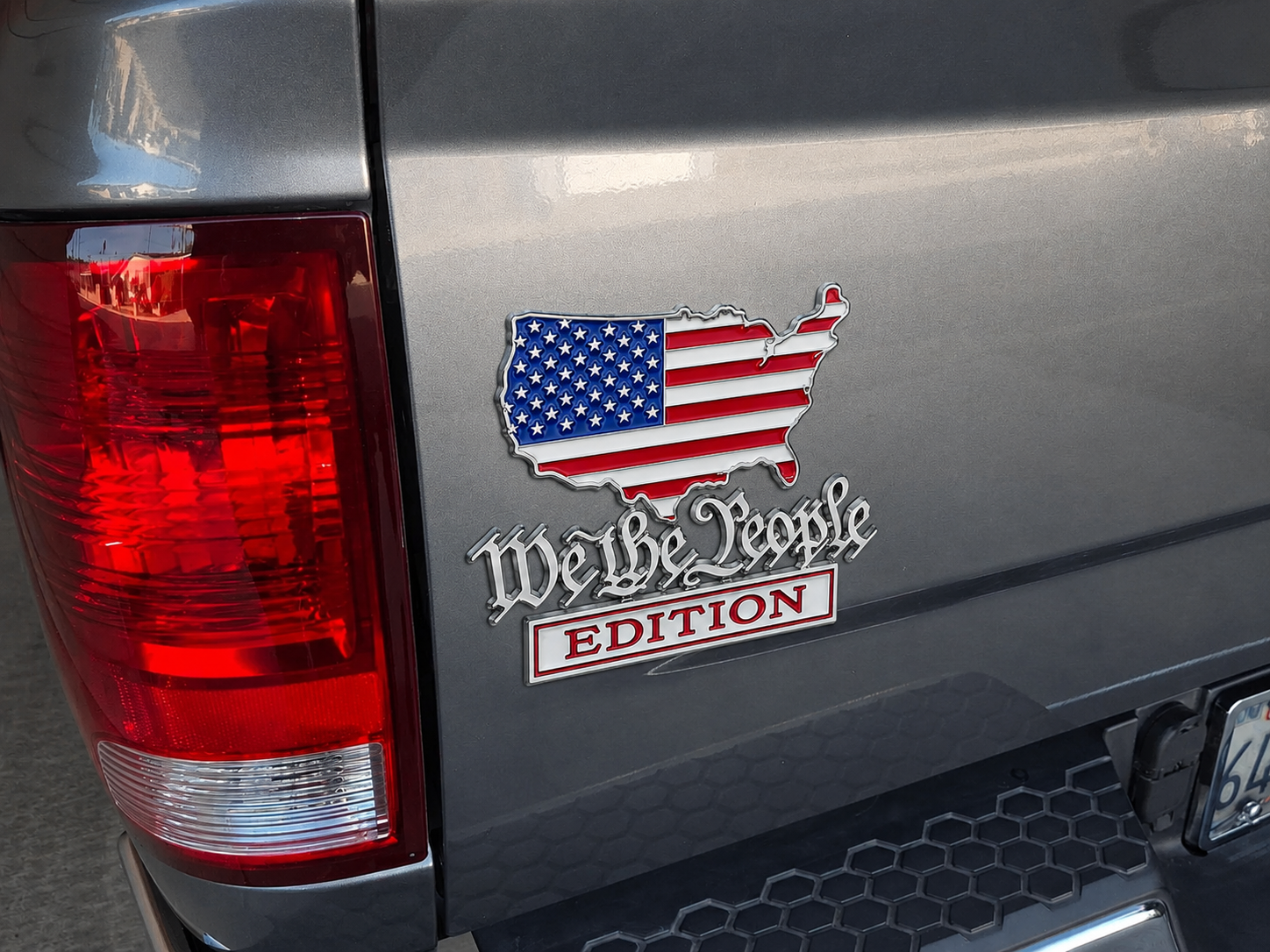We The People Patriot Flag Edition Car Emblem Metal Badge
