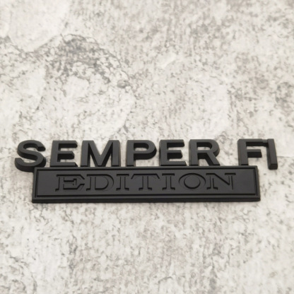 SEMPER FI EDITION Car Emblem Metal Badge