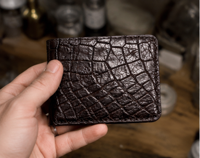 🏆𝑭𝑳𝑨𝑺𝑯 𝑺𝑨𝑳𝑬 60% 𝑶𝑭𝑭-Handmade Genuine Alligator mississippiensis Wallet (Handmade by Jordan Maynard®)
