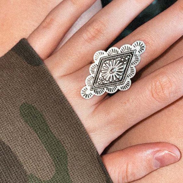 Vintage Bohemian Totem Adjustable Ring