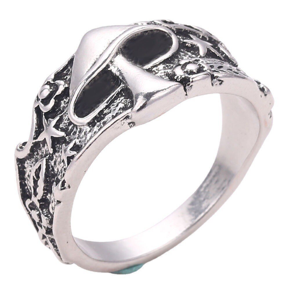 Mushroom Star Flower Pattern Ring