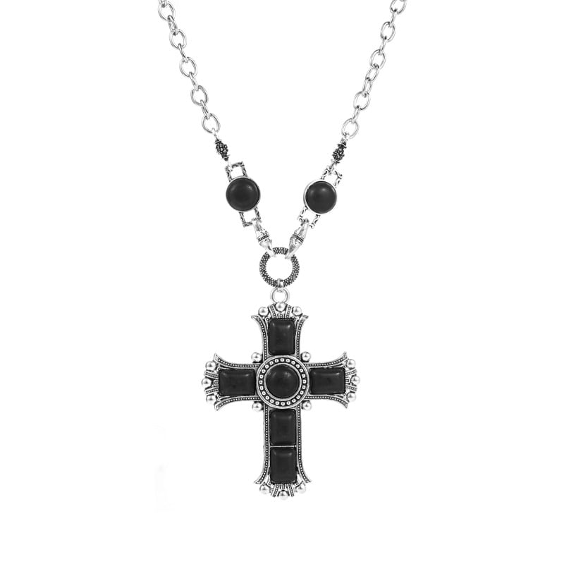 925 Turquoise Cross Necklace