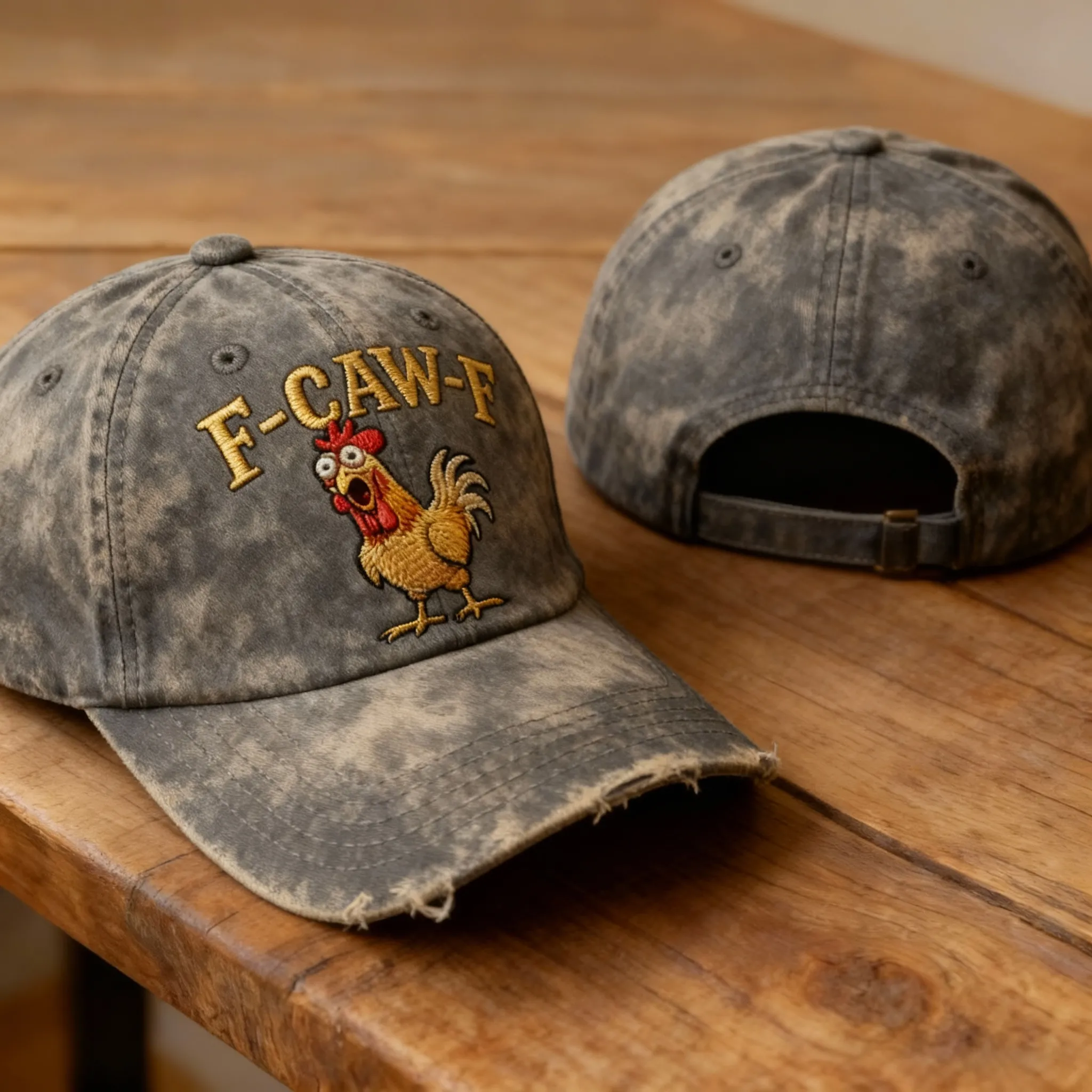 🐔F-CAW-F Rooster Hat - 100% Made in the USA